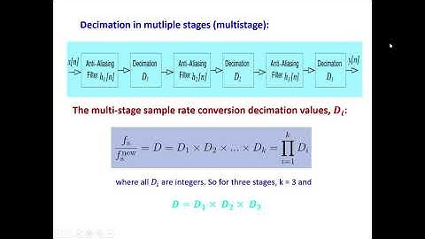 Multistage Sample Rate Conversion