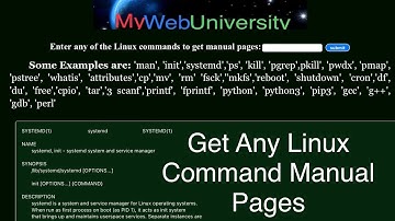 Get Any Linux Command Manual Pages