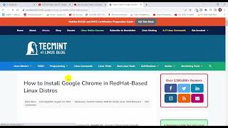 How To Install Google Chrome In Redhat-Based Linux Distros Red Hat A-H Tech