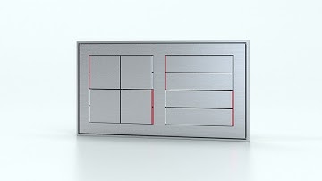 Pushbutton with thermostat for 2-fold plate