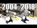 YouTube thumbnail: LEGO Star Wars UCS Y-WING Comparison! (10134 vs 75181 | 2004 vs 2018)