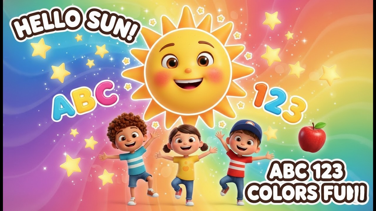 ABC Song + Counting 1 to 6 + Colors & Animals | Fun Kids Learning Song 🎵 | Preschool Rhymes