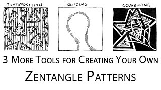 How to Doodle Your Own Zentangle Patterns (Part 2: Advanced Tools) - Step by Step Drawing Tutorial