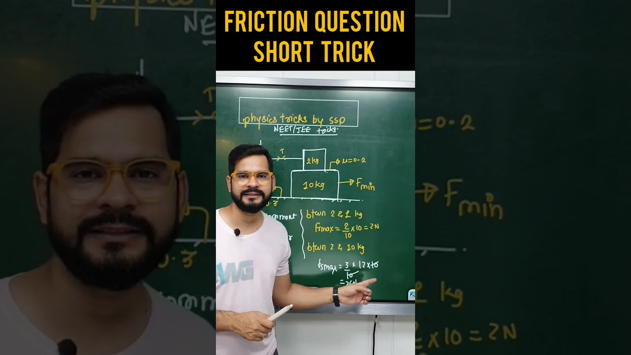 Friction Questions Short Trick For JEE/NEET STUDENTS 
