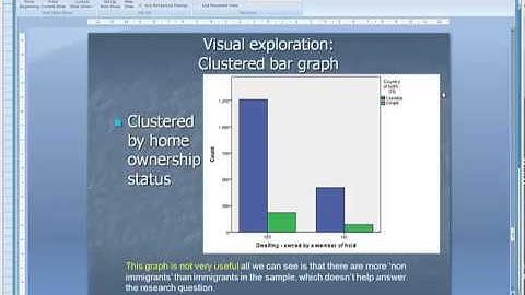 spss exploring 2 categorical variables old