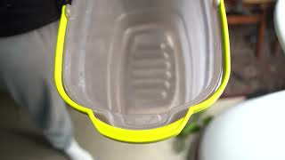 Casabella Plastic Rectangular Cleaning Bucket With Handle, Clear Review