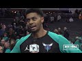 JEREMY LAMB after HORNETS WIN vs. Bucks!