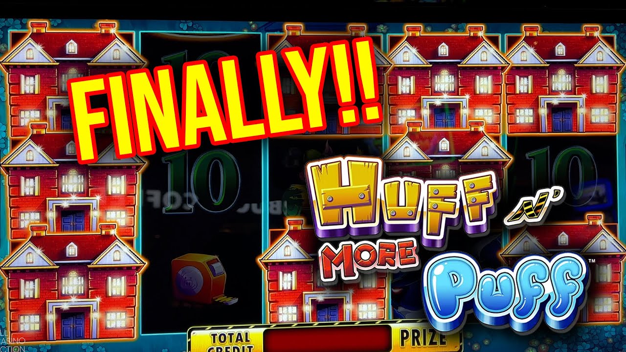 MANSION FEATURE BIG WIN!! HUFF N MORE PUFF SLOT MACHINE! YouTube