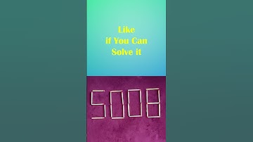 Matchstick riddle: The most interesting of the year #short #puzzlegame #riddles