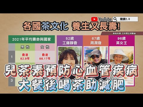 兒茶素 預防心血管疾病 ！ 大餐後喝茶助減肥！ 健康2.0 精華