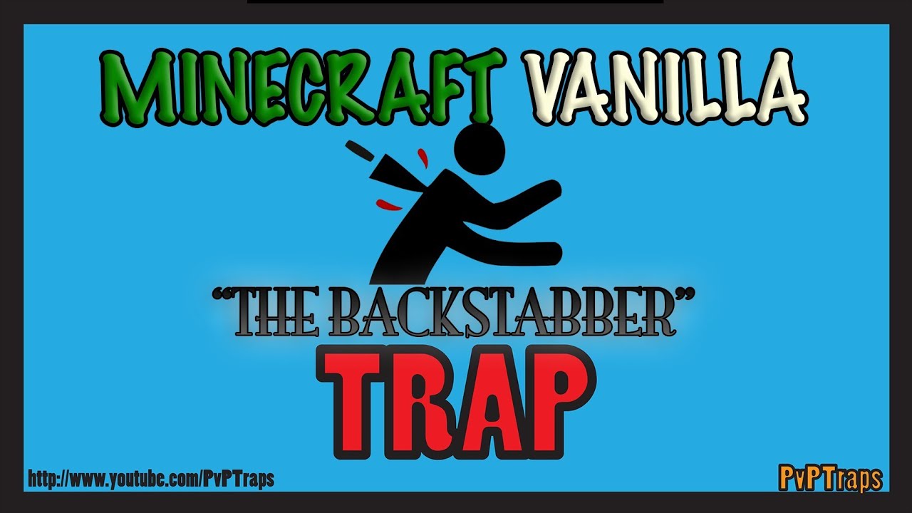 Minecraft Vanilla Traps ep. 1 | The Backstabber Trap - YouTube