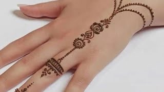 نقش حناء  على اليد غاية في الروعة نقش حناء سهل وجميل beautiful henna ?