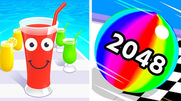 Juice Run vs Ball Run 2048😬🫨🫠Walkthrough Max Gameplay HR3577