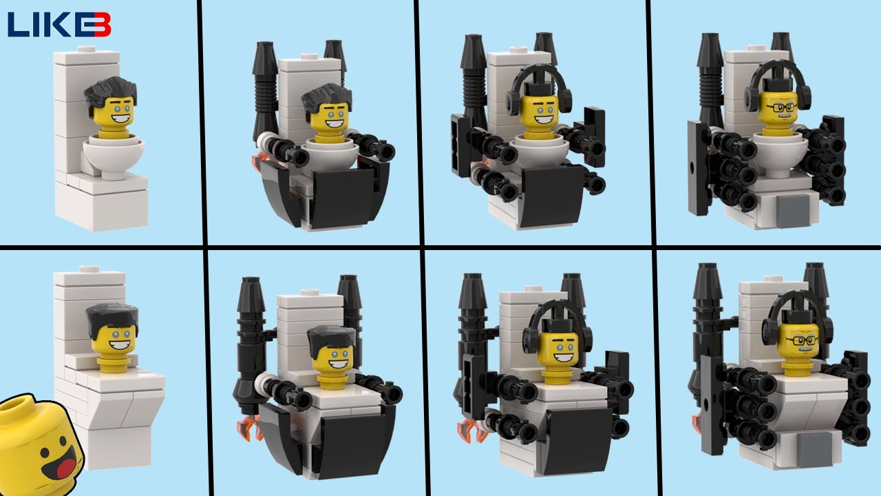 How To Make G Man Toilet 2.0 in Lego 