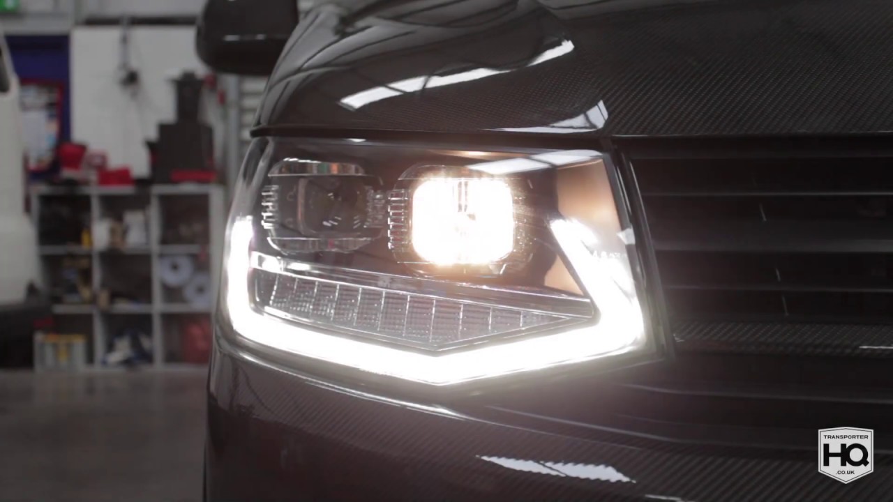 VW T6 V2 LED DRL Headlights from Transporter HQ YouTube