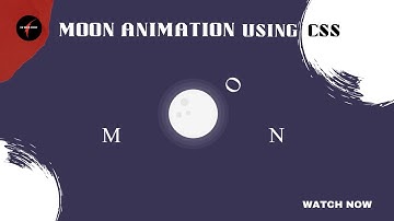 MOON ORBIT ANIMATION | USING CSS