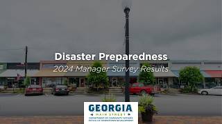 Disaster Preparedness  - 2024 Manager Survey Results