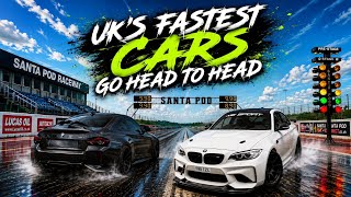 THE UK’S FASTEST CARS GO HEAD AT SANTA POD!