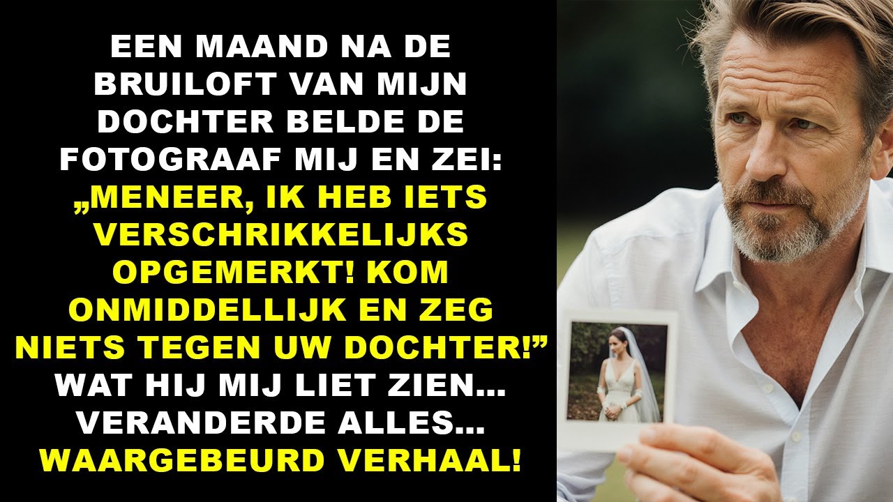 De fotograaf belde: hij zag iets angstaanjagends op de trouwfoto’s