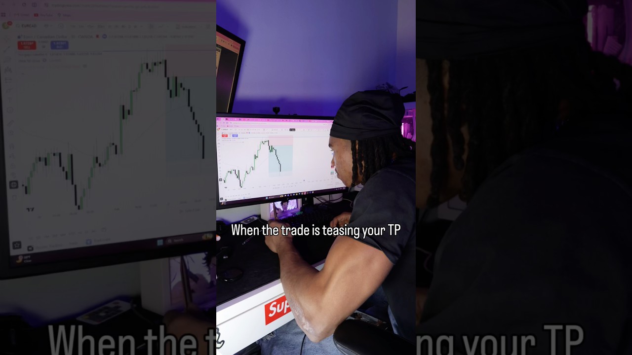 When the trade is teasing your TP… 😭📈Comment “STRATEGY” and I’ll send you my FREE PDF.