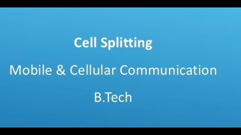 Cell Splitting | Mobile Communication |Cell Splitting Technique | Increase Capacity | B.Tech | ECE |