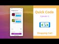Quick Code A Shopping Cart UI Screen In Flutter - Fast Motion Coding Example In Flutter