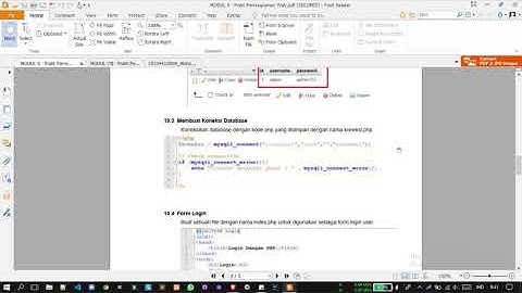 Video Materi Modul 10 | Praktikum Pemrograman Web