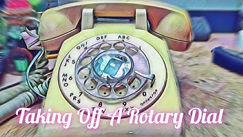 How To take off a Rotary Phone Dial