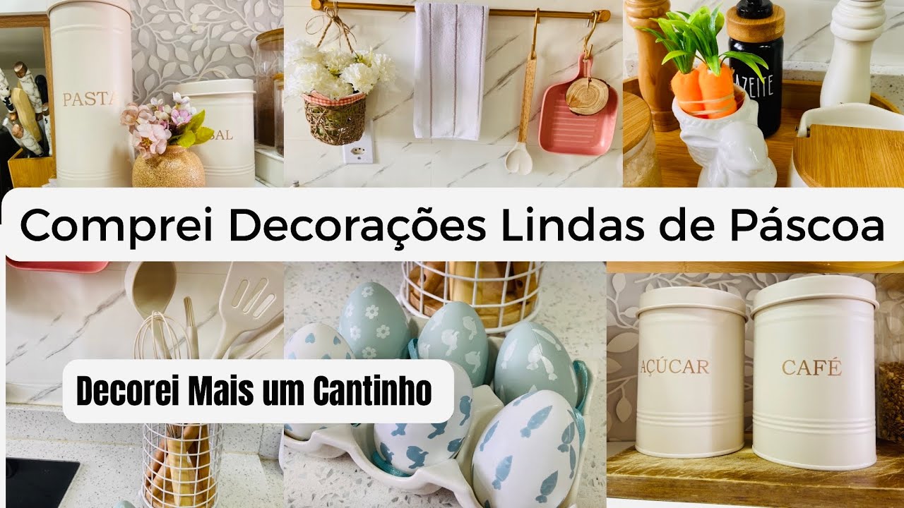 Comprinhas de Páscoa  e Casa/ Mais  Decorei Mais um Cantinho 