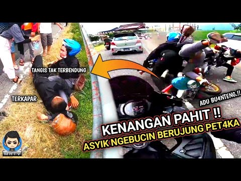 Mengenaskan!! Tiger Herex vs JupiterMx Crash Adu Banteng-Tangisan Si Ukhti Pacar Tak Terbendung Lagi