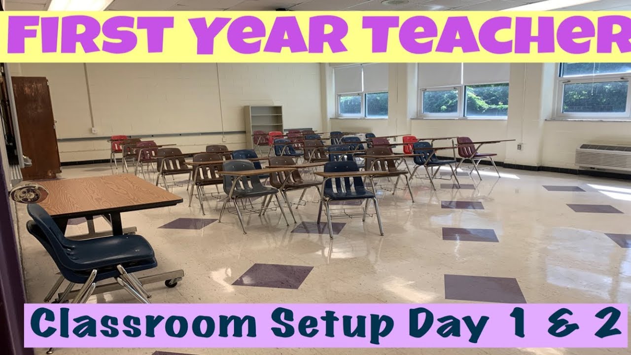 First Year Teacher Classroom Setup Day 1 & 2 YouTube