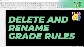 বাংলা - Delete and Rename Grade Rules | TUKAdesign Video Help | CAD Pattern Making Software | Bangla