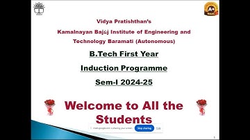 First year Student Induction program (2024-2025)