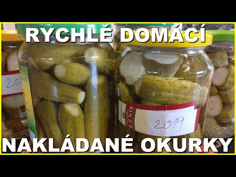 Video: Rychlé Nakládané Okurky S Kmínem