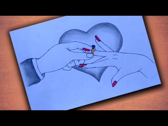 Holding Hands Pencil Sketch Engaged - SK1028 – JEWELLERY GRAPHICS
