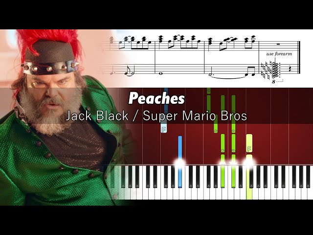 Partitura Peaches SUPER MARIO BROS 