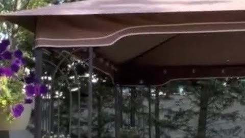 How To Anchor A Gazebo or Any Canopy Without Making Holes.