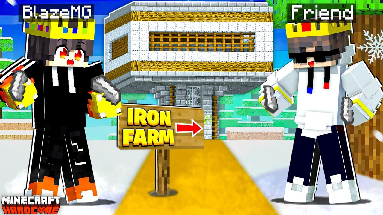 I Made 1.21 Best Iron Farm In Minecraft Hardcore | BlazeMg