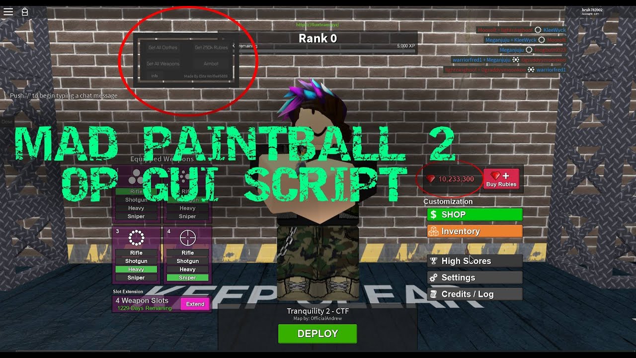 Roblox Aimbot Hack Mad Paintball 2