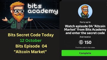 Bits Video Secret Code Today Episode 04 "Altcoin Market" | Bits Secret Code of Bits Academy