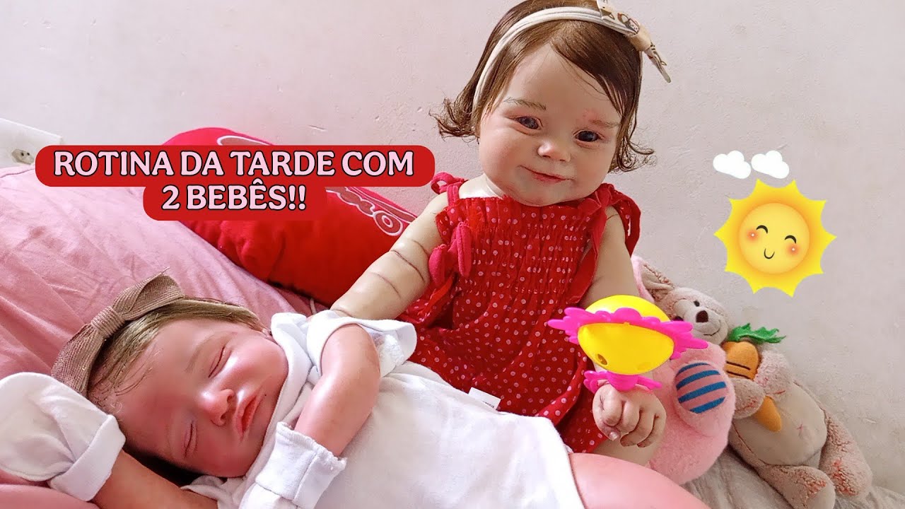 ROTINA DA TARDE COM MINHAS 2 BEBES REBORNS! | #bebereborn 
