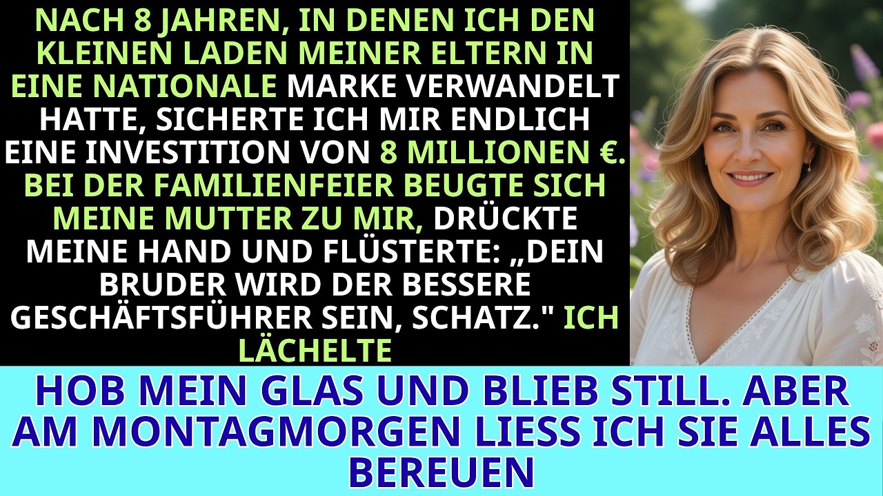 Ich stand an meinem 39. Geburtstag um sechs Uhr im Laden in Köln – noch vor dem Lieferwagen, noch vor dem ersten Kaffee – als mein Vater mir beim Sonntagsbraten erklärte, mein Bruder Matthias...