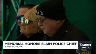 New memorial for slain Webb City Police Chief