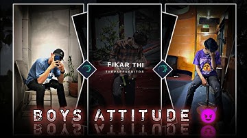BOYS ATTITUDE 😎 new style status video edit alight motion xml by THE PAPPU EDITOR