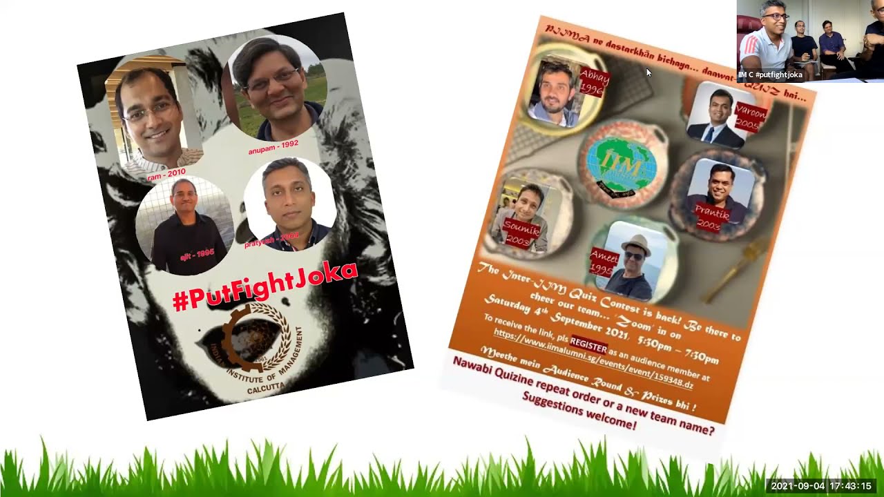 Inter IIM Quiz, Singapore (Sep 4, 2021)