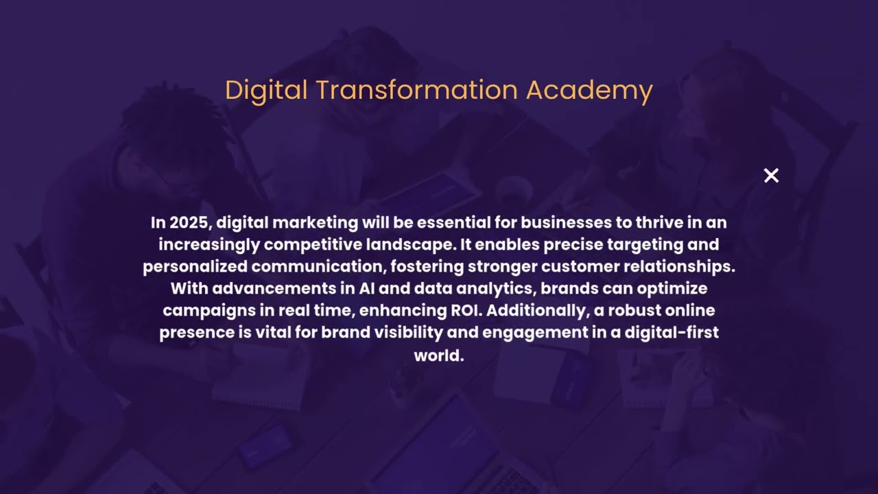 Learn Digital Marketing in Digital Transformation Academy