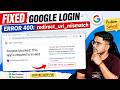 How to Fix Error 400: redirect_uri_mismatch in Google Login | Access blocked: request is invalid