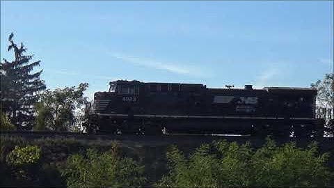 NS AC44C6M #4023 & Dash 9 #9963 Lead Freight 16G In Macedonia Ohio October 2017