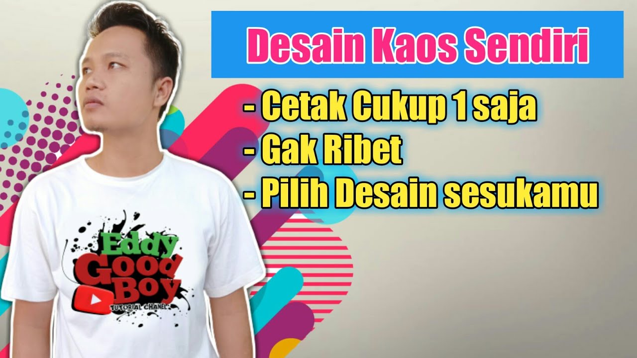 Cara sablon  Kaos  satuan  Online Desain Suka Suka YouTube