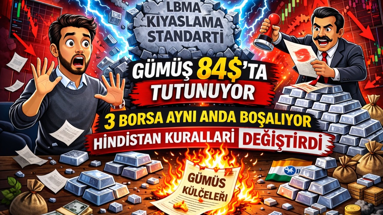 ⚠️Gümüş 84$’ta Tutunuyor: 3 Borsa Boşalıyor, Hindistan Kuralları Değiştirdi